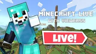 🔴Live Minecraft Survival World Playing With ALL Viewers :)