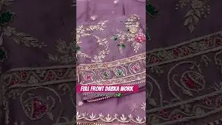 Premium dabka work suit #premium #boutiquestyle #embroidery #suits #dabka #handwork #lacknow #front