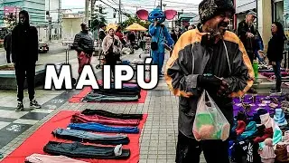 AMBULANTES SIN CONTROL en MAIPÚ: Así está Av. 5 de Abril, entre la Plaza y el Templo