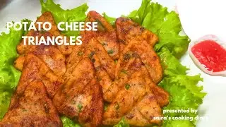 Potato cheese triangles|Potato triangles|Potato cheese triangles  recipe by saira's cooking diary