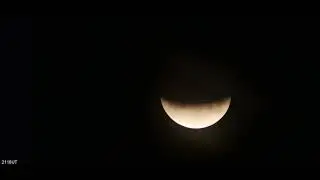 2019-07-16 Partial Lunar Eclipse, shadow aligned
