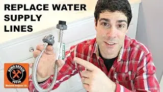 Replace Old Bathroom Water Supply Lines (Without Leaks!) -- by Home Repair Tutor