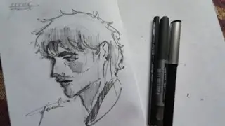 Sketch With Me - Human face (uncut draft)