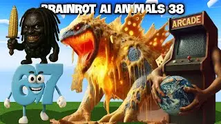 Я создал искусственный интеллект животных Brainrot в Minecraft 38 &mdash; Gorgonzilla, 67, Straordinari...