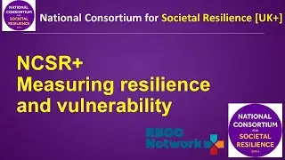 NCSR+ webinars - Measuring resilience and vulnerability