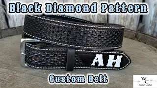 Black Diamond Custom Leather Belt