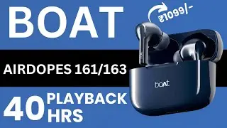Boat Airdopes 161/163 Earbuds Only @1099/- 🔥  Best TWS Earbuds Under 1200 @Bisnu