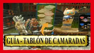 😻 🐶As&iacute; funciona el TABL&Oacute;N DE CAMARADAS del MONSTER HUNTER RISE 😻 🐶 || Gu&iacute;a Gameplay Canyne y Felyne