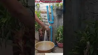 How to fix PVC pipe faucet low water pressure #short