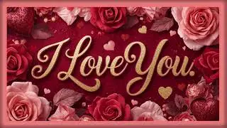 I Love You Screensaver - TV Art - 4K - Frame Art - Wallpaper - Valentine's Day