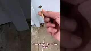 Garage Door Not Closing Animal Chewed Up the Sensor Wire EASY FIX