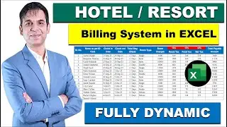 How to Create Hotel Billing System in Excel / Hotel Billing System