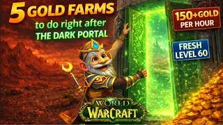 TBC Classic Anniversary: 5 Best Gold Farms Right After Dark Portal (Fresh Level 60 Guide) #tbc #wow
