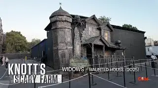 WIDOWS HAUNTED HOUSE KNOTT&rsquo;S SCARY FARM 2025 HALLOWEEN MAZE ATTRACTION BUENA PARK CALIFORNIA