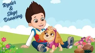 How to draw Ryder and Skye - Paw Patrol \\Easy drawing