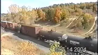 CSX Q621 with 164 cars in Sandy Creek NY  10-14-2004