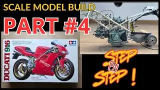 Montage Maquette Moto - Ducati 916 Tamiya 1/12 - Construction &eacute;tape par &eacute;tape - Partie 4