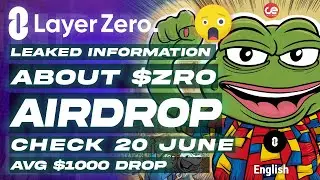LayerZero $ZRO - Leaked Airdrop Info😲 Full Details $1000 Average Drop  - English