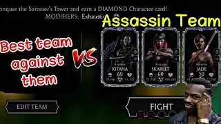 How to beat the assassin team in the tower ? tips and tricks 🔥 Mk Mobile