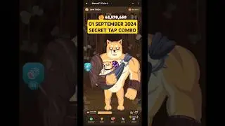 Memefi Secret Tap Combo Reward Today 01 September #memefi #dailycombo #1september