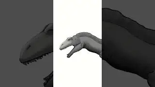 Undeadening Acrocanthosaurus #dinosaur #digitalart #shorts