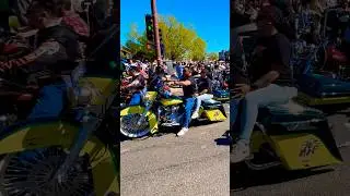 2025 Chicano Pride Ride Denver Motorcycle Procession departs Sun HD. Part 2. #cordovaestilo #viclas