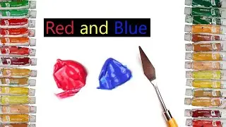 Mix Red and Blue Paint | Learn Color Mixing Easily