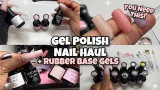 NEW MADAM GLAM RUBBER BASE GELS + GEL POLISH NAIL HAUL from MADAM GLAM VIP MEMBERSHIP
