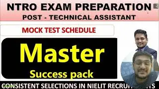 NTRO TECHNICAL ASSISTANT EXAM PREPARATION | MOCK TEST / TEST SERIES SCHEDULE (2023)