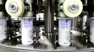 Coke can filling line with a capacity of 20,000 cans per hour