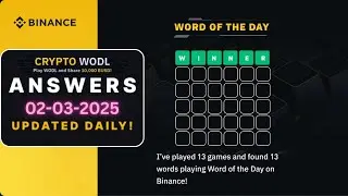 Binance Word Of The Day Answer Today | Word Of The Day Binance Today