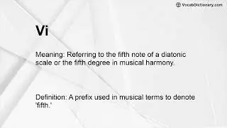 Vi Meaning