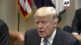 Trump meets US business leaders in Washington