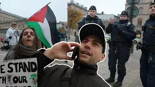 Demonstrant SPOTTAR p&aring; mig framf&ouml;r polisen