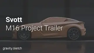 Svott M16 car concept exterior with Gravity Sketch - Trailer