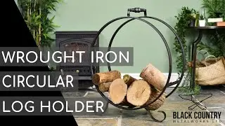 Wrought Iron Circular Log Holder