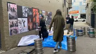 The Working Photographer (install Bendigo Hotel, Collingwood wall2)