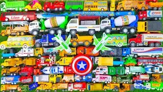 Truk Molen Besar, Ambulans, Mobil Balap, School Bus, Beko, Excavator, Truk Pasir, Mobil Polisi, Tayo