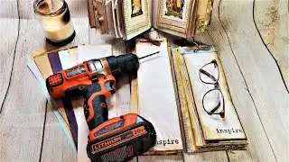 DRILL PAPER? Pt 1: Fat Stack Note Pad from Junk Journal Scraps! Step by Step Tutorial! Paper Outpost