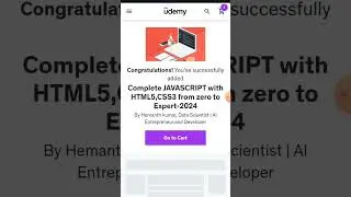 Free Courses for Udemy users|Free Course|Complete JavaScript with HTML5 , CSS3 from zero to Expert