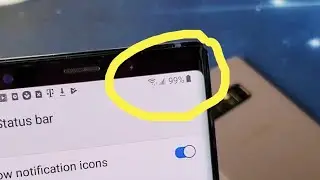 Galaxy Note 8/9/10/10+: как добавить процент заряда батареи в строку состояния