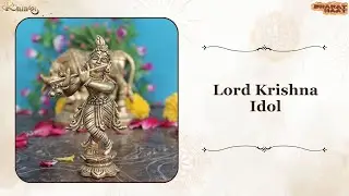 Elegant Brass Krishna Idol radiating divine love, peace, and eternal charm.
