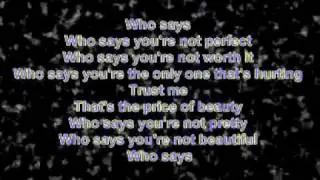 Selena Gomez & The Scene - Who Says - Lyrics On Screen HD