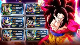 FULL RAINBOW 100% UNIVERSE 7 MAX LINKS vs Legendary Goku Event GT | Dragon Ball Z Dokkan Battle