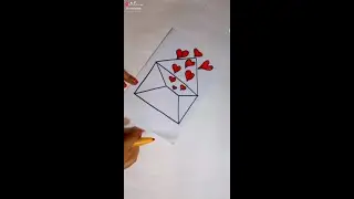 Envelope drawing for kids | #Shorts | kids drawing | How to draw an envelopes