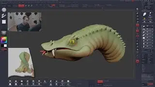 HORNED VIPER - ZBRUSH Live Stream