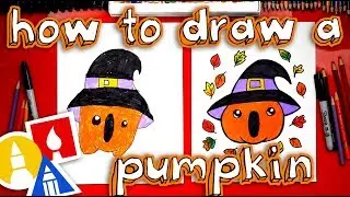 How To Draw A Pumpkin With A Witch Hat