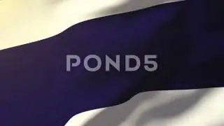Thailand Flag Waving In The Wind. Looping Sun Rises Style. Animation Loop