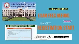 Brij university update || Exam fees refund registration start|| complete process|| #tstechtk #msbu