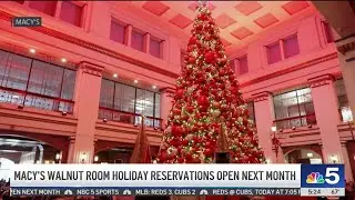 Chicago's iconic WALNUT ROOM RESERVATIONS soon open for 2025 holidays